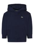 Lacoste Kids худи с логотипом, синий - фото