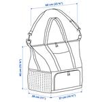 Крутая сумка KLOTPIL IKEA, 38x24x40 см, желтый - фото 10