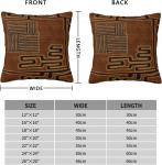 Paruiny Чехол для подушки Kuba Cloth Print Reversible Fluffy White - фото 3