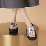 Шлепанцы женские Josiny, серебряный - фото 16