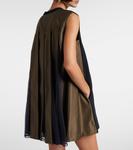 Мини-платье с панелями Sacai, NavyxD/Khaki - фото 5