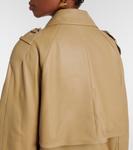 Кожаная куртка оверсайз Toteme, Desert - фото 6