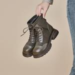 Ботинки Martin Boot женские Gemeiq, хаки - фото 24