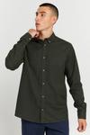 Повседневная рубашка !Solid Regular fit Button Up Shirt Val, темно-зеленый - фото 2