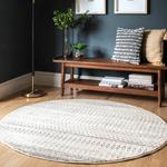 nuLOOM Nova Bohemian полосатый ковер, 122 x 183 см, овал, grey - фото