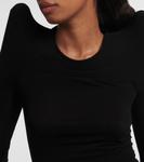 Топ из джерси Rick Owens, черный - фото 4