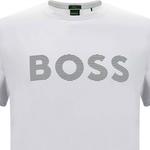 Футболка с логотипом HUGO BOSS, серый - фото 4