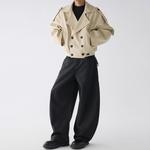 Куртка Unisex Lapel Moderate Others ZIAREL, черный with removable logo - фото 6