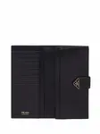 Кошелек на кнопке с логотипом Prada, черный - фото 3