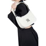 Эмбоссированная монограмма New York Yankees Хобо Сумка Белая MLB, Кремово-белый+Подарочный пакет - фото 6