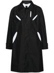 J.LAL тренч Aperture с вырезами, черный - фото