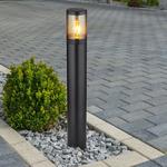 Торшер для наружного освещения, нержавеющая сталь, черный, дымчатый, H 80 см Globo Lighting - фото 3