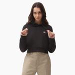 Укороченная толстовка с капюшоном Dickies Women's Oakport, черный - фото