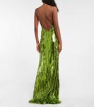 Платье Кейт с пайетками Galvan, Bright Green - фото 3