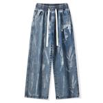 Джинсы унисекс dnnnnx, Черный - фото 6