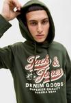 Худи Jack & Jones JJELOGO, Duffel Bag/Dark Green - фото 4