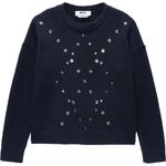 Джемпер с люверсами MSGM, синий - фото 3