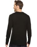 Футболка Lacoste Long Sleeve Pima Jersey V-Neck, черный - фото 3