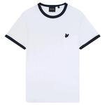 Футболка tonal ringer Lyle & Scott, белый - фото