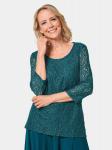 Кружевная блузка Goldner Blouse, зеленый - фото 2
