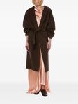 Alberta Ferretti пальто из смесовой шерсти, коричневый - фото 2