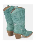 Ботильоны с вышивкой Alma En Pena, зеленый - фото 3