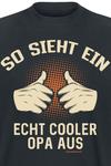 Футболка Familie & Freunde So sieht ein echt cooler Opa aus, черный - фото 2