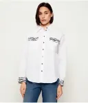 Рубашка loose fit Marc Cain, белый - фото