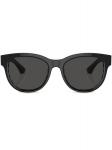 Солнцезащитные очки трапециевидной формы Burberry Eyewear, черный - фото