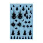 Боевой урон — черный, Decals - Terrain/Text - фото