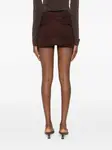 Мини-юбка на кулиске Aya Muse, коричневый - фото 4