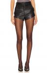Шорты из искусственной кожи x revolve kelso Amanda Uprichard, черный - фото