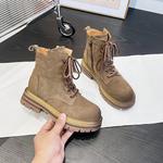 Ботинки Martin Boot женские Jietegongyang, коричневый - фото 9