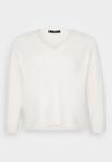 Джемпер Vero Moda Curve VMCBESTI V NECK , Birch Melange/Off-White - фото 5