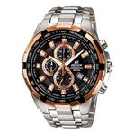 Часы CASIO EDIFICE Quartz Waterproof Mens BlackGold Analog, черный - фото