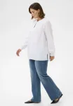 Блузка kcnoelle Kaffe Curve, Optical White - фото 2