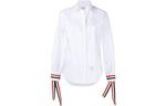 Контрастные манжеты Оксфордская рубашка THOM BROWNE, Белая - фото 2