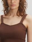 Топ EDITED Hana, коричневый - фото 2