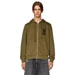 Толстовка Diesel Ginn K10 Full Zip, зеленый - фото 3