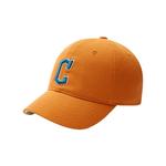 MLB Бейсболка из хлопка с эластаном унисекс разноцветная, Orange - фото