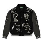 Куртка Denim Tears Grandmaster Varsity Jacket 'Black', черный - фото