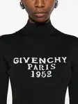 Боди с высоким воротником и логотипом Givenchy, черный - фото 5