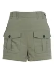 Шорты карго на пуговицах Philippe Model Paris, зеленый - фото