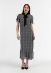 Платье faina Day dress, Schwarz/Weiss/Black - фото