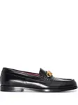 Лоферы с декором VLogo Chain VALENTINO GARAVANI, черный - фото