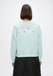 Толстовка TOM TAILOR DENIM CREWNECK SWEATSHIRT, Silver Cloud Blue/Light Blue - фото 3