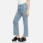 Джинсы женские деним синие Evisu - фото 3