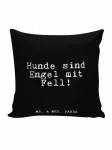 Подушка Mr & Mrs Panda 40x40 Hunde sind Engel mit, черный - фото