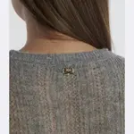 Шерстяной свитер обычного кроя Pinko, серый - фото 3