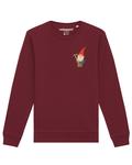 Свитер Watapparel Sweatshirt Gartenzwerg, бордовый - фото